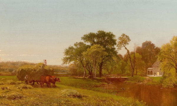 Aaron Draper Shattuck The Hay Wain Granby Connecticut By Aaron Draper Shattuck