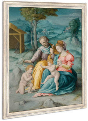 The Holy Family With The Infant Saint John The Baptist By Bacchiacca