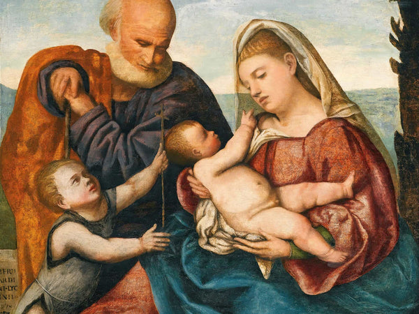 Bernardino Licinio The Holy Family With The Infant Saint John The Baptist By Bernardino Licinio