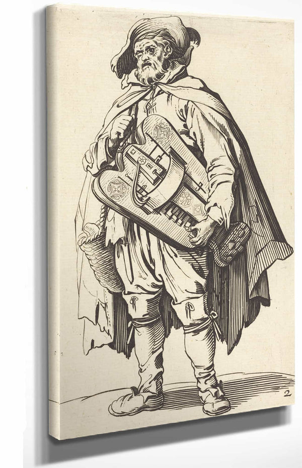 After Jacques Callot The Hurdy Gurdy Player By After Jacques Callot