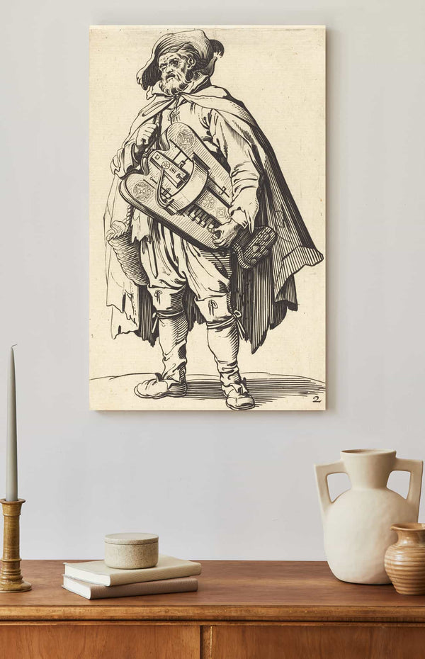 After Jacques Callot The Hurdy Gurdy Player By After Jacques Callot