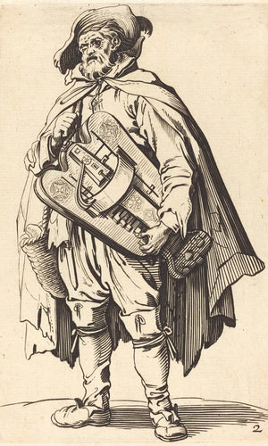 After Jacques Callot The Hurdy Gurdy Player By After Jacques Callot