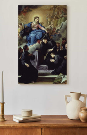 Agostino Masucci The Madonna With The Seven Founders Of The Servite Order By Agostino Masucci