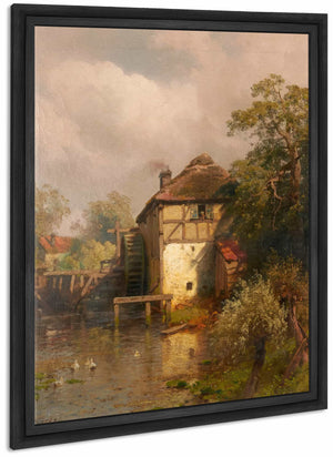 The Mill By Hermann Ottomar Herzog