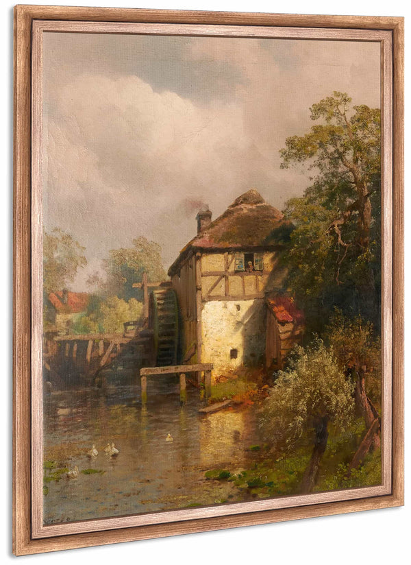 The Mill By Hermann Ottomar Herzog