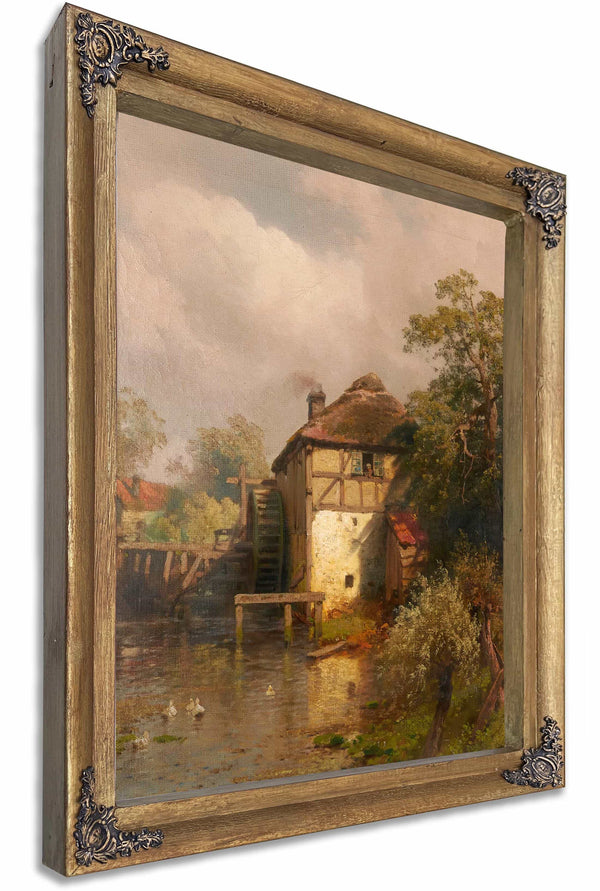 The Mill By Hermann Ottomar Herzog