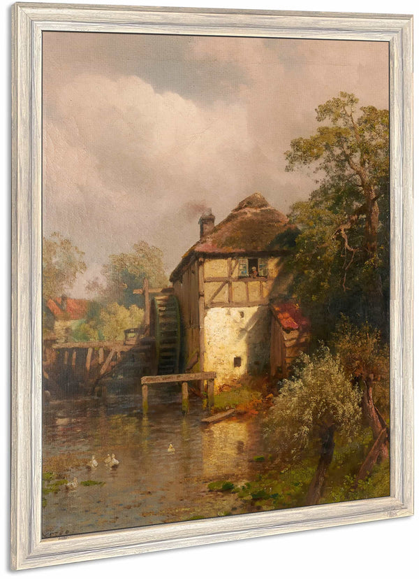 The Mill By Hermann Ottomar Herzog