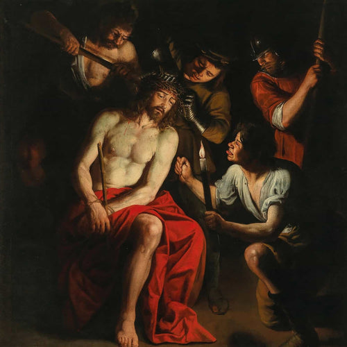 Domenico Fiasella The Mocking Of Christ By Domenico Fiasella