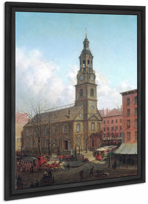 The North Dutch Church Fulton And William Streets New York By Edward Lamson Henry