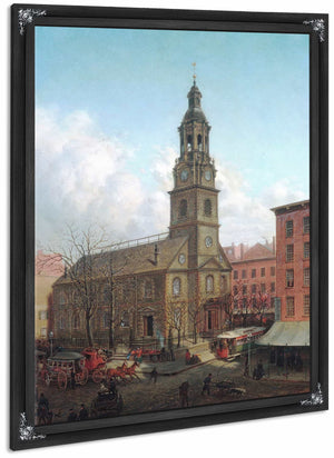 The North Dutch Church Fulton And William Streets New York By Edward Lamson Henry