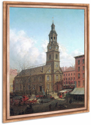 The North Dutch Church Fulton And William Streets New York By Edward Lamson Henry