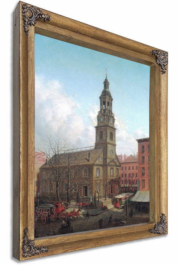 The North Dutch Church Fulton And William Streets New York By Edward Lamson Henry