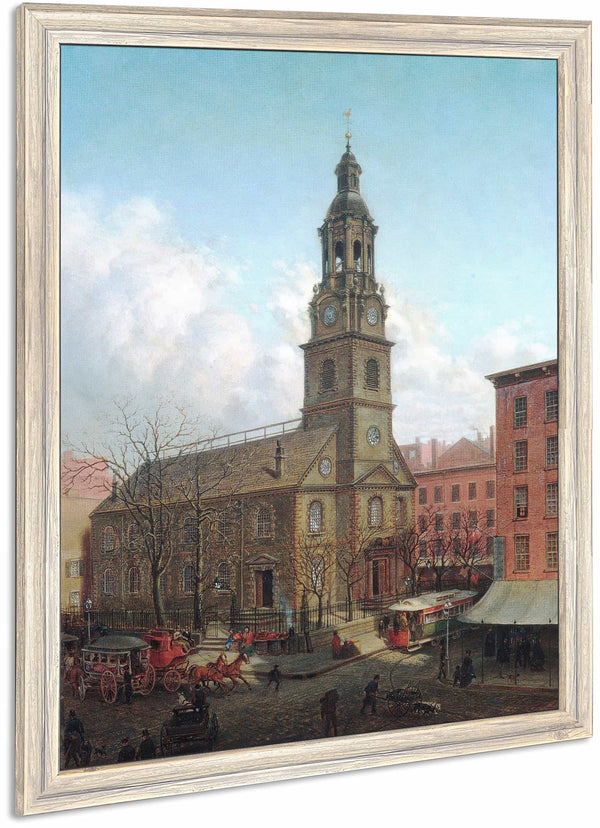 The North Dutch Church Fulton And William Streets New York By Edward Lamson Henry