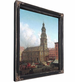 The North Dutch Church Fulton And William Streets New York By Edward Lamson Henry