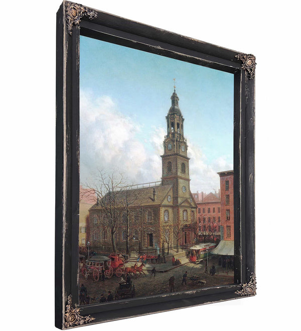 The North Dutch Church Fulton And William Streets New York By Edward Lamson Henry