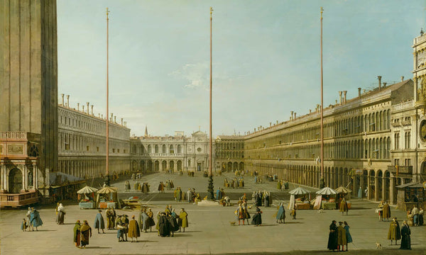 Canaletto The Piazza San Marco By Canaletto