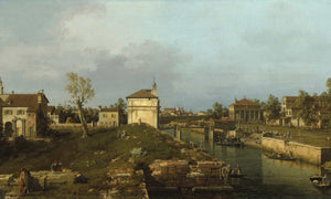 Canaletto The Porta Portellopadua By Canaletto