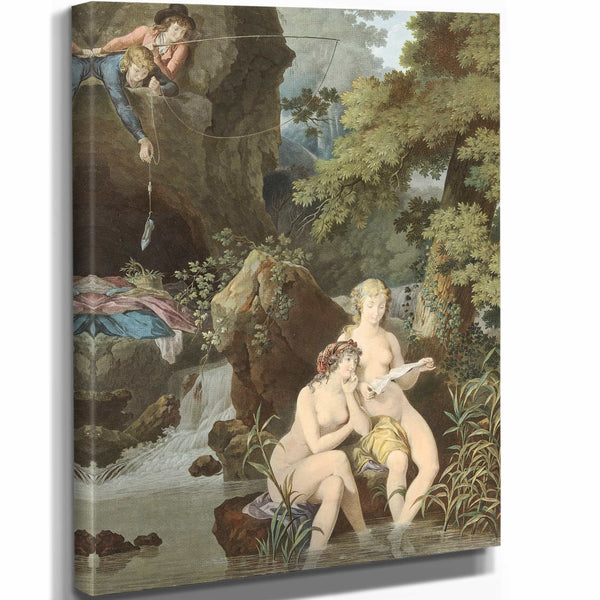 Charles Melchior Descourtis 11" x 14" / Stretched Canvas Wrap The Pranksters By Charles Melchior Descourtis