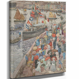 Maurice Prendergast The Quai Venice By Maurice Prendergast