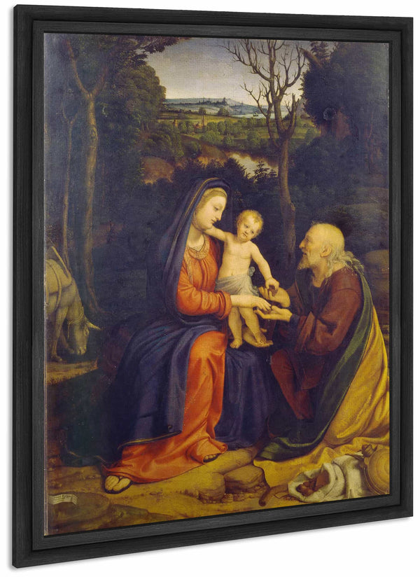 The Rest On The Flight Into Egypt By Andrea Solario