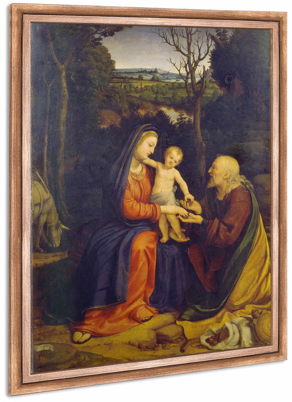 The Rest On The Flight Into Egypt By Andrea Solario