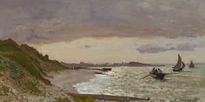 Claude Monet The Seashore At Sainte Adresse By Claude Monet