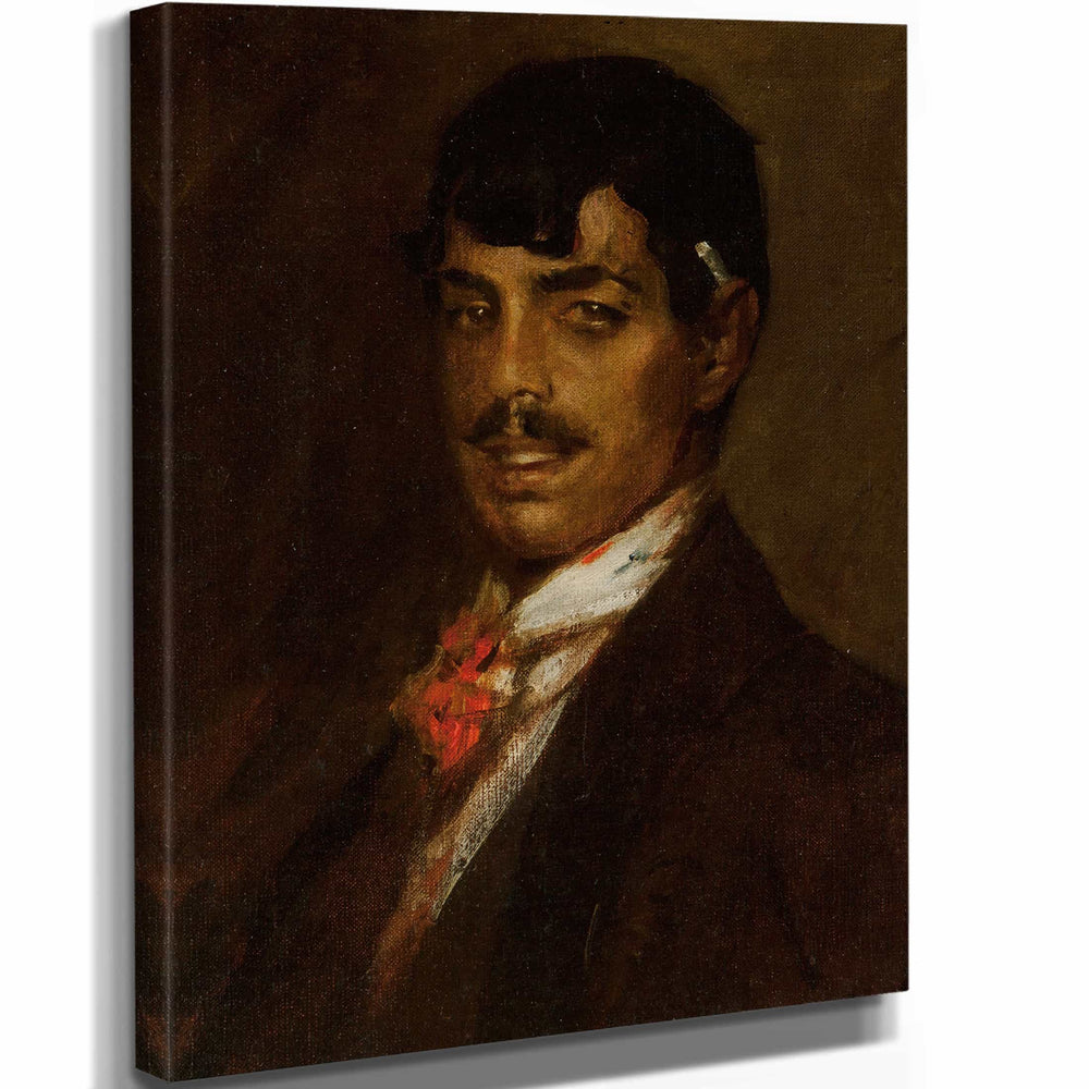 William Merritt Chase 11" x 14" / Stretched Canvas Wrap The Spanish Dude By William Merritt Chase