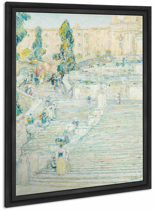 The Spanish Stairs Rome By Childe Hassam