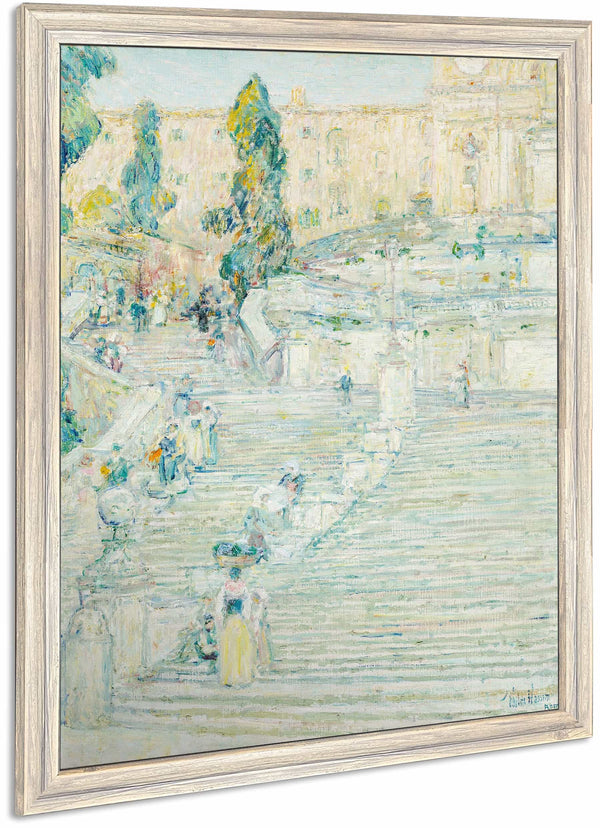 The Spanish Stairs Rome By Childe Hassam