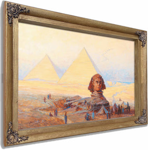 The Sphinx Before The Pyramids Of Giza By Alexander Kircher