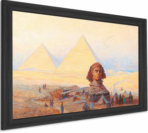 The Sphinx Before The Pyramids Of Giza By Alexander Kircher