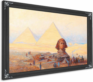 The Sphinx Before The Pyramids Of Giza By Alexander Kircher