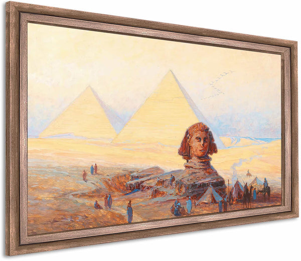 The Sphinx Before The Pyramids Of Giza By Alexander Kircher