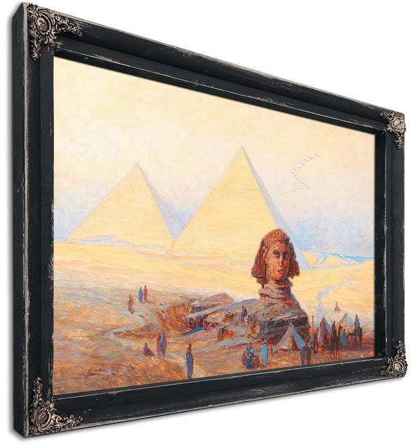 The Sphinx Before The Pyramids Of Giza By Alexander Kircher