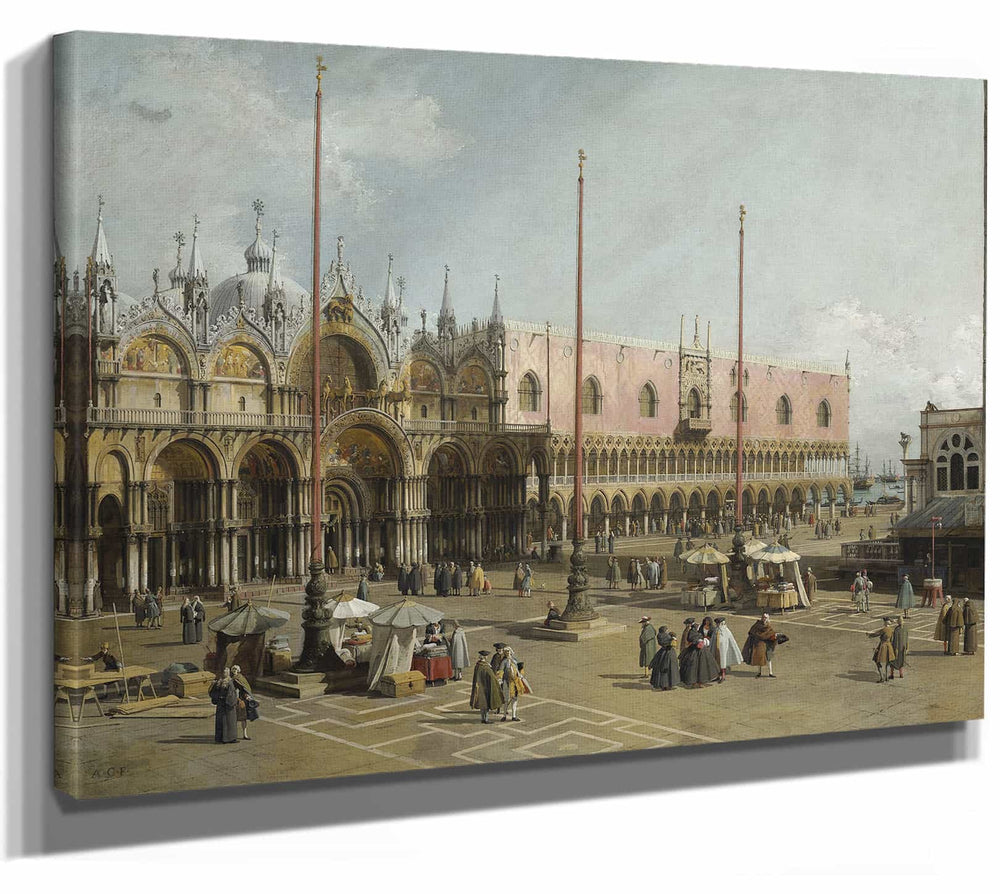 Canaletto The Square Of Saint Marksvenice By Canaletto