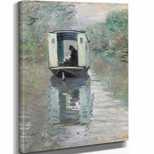 Claude Monet The Studio Boat By Claude Monet