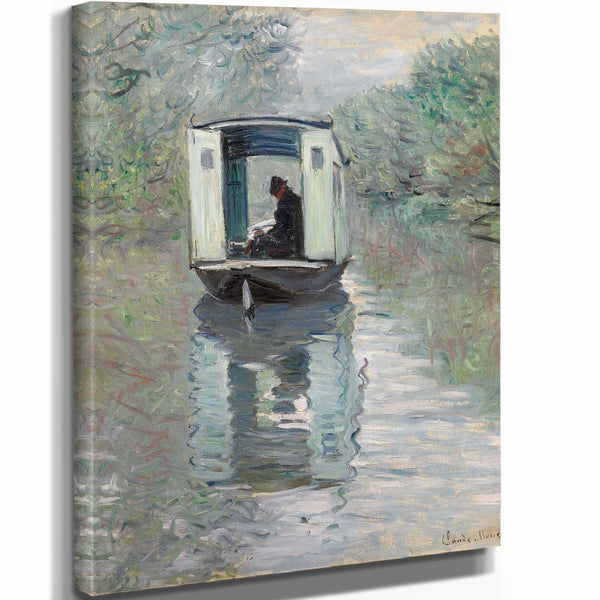 The Studio Boat By Claude Monet