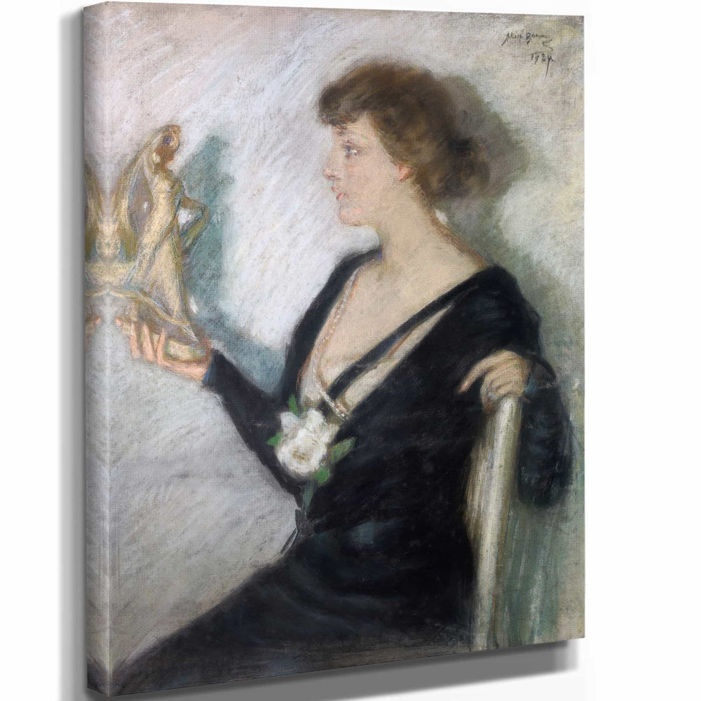 Alice Pike Barney 11" x 14" / Stretched Canvas Wrap The Tanagra Figure By Alice Pike Barney