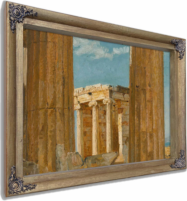 The Temple Of Nike Apteros Seen From The Propylaea By William Blake Richmond