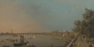 Canaletto The Thames From The Terrace Of Somerset House Looking Toward Westminster By Canaletto