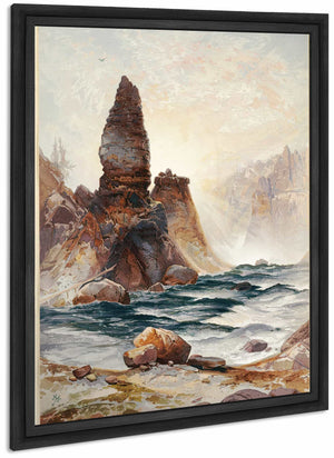 The Towers Of Tower Falls Yellowstone By Thomas Moran 1