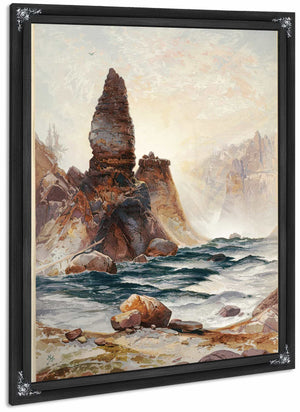 The Towers Of Tower Falls Yellowstone By Thomas Moran 1