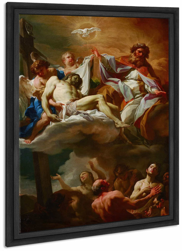 The Trinity With Souls In Purgatory By Corrado Giaquinto