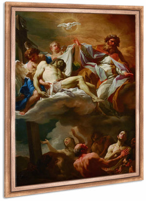 The Trinity With Souls In Purgatory By Corrado Giaquinto