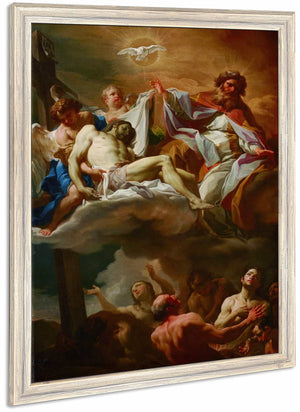 The Trinity With Souls In Purgatory By Corrado Giaquinto