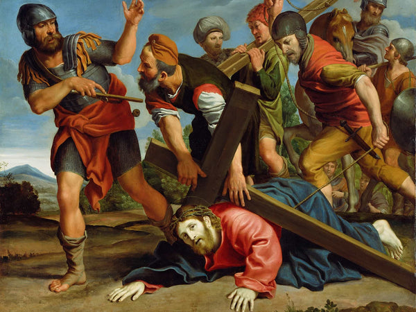 Domenichino The Way To Calvary By Domenichino