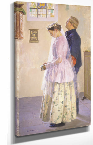 Gari Melchers The Wedding By Gari Melchers