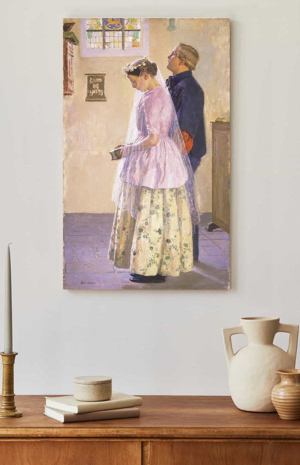 Gari Melchers The Wedding By Gari Melchers