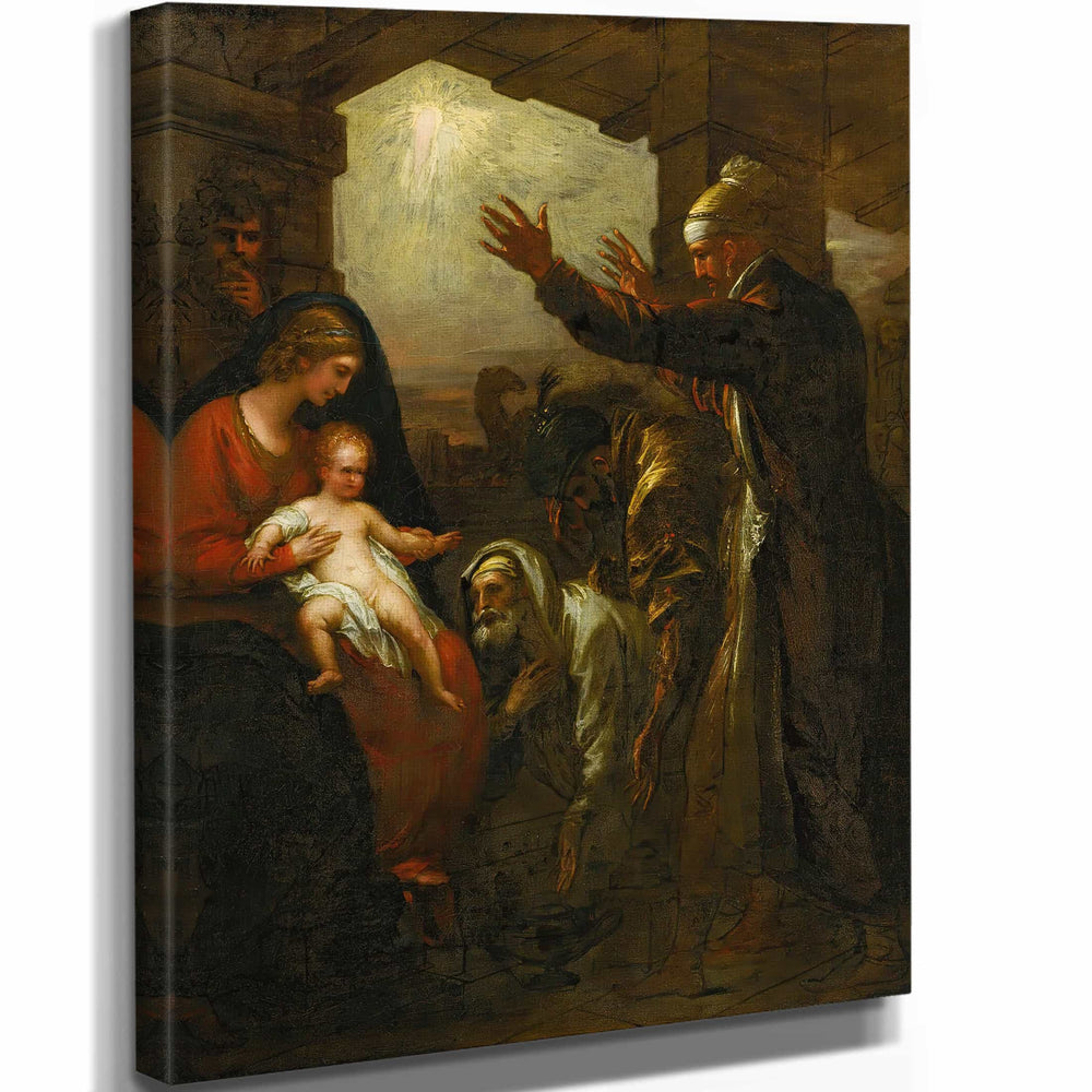 Benjamin West The Wise Mens Offering By Benjamin West