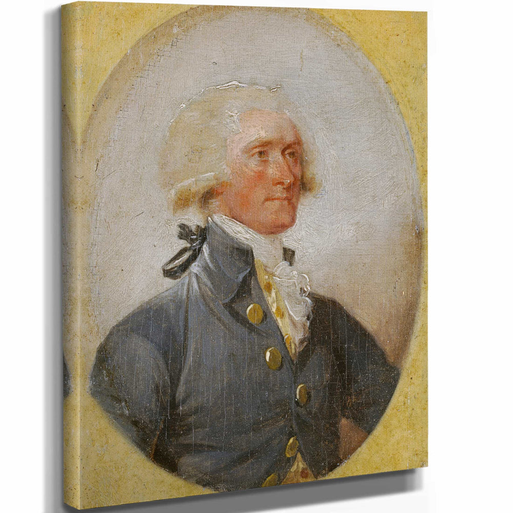 John Trumbull 11" x 14" / Stretched Canvas Wrap Thomas Jefferson By John Trumbull